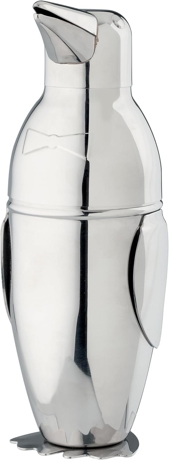 HIC Penguin Cocktail Shaker Set - 18oz Stainless Steel Perfection!