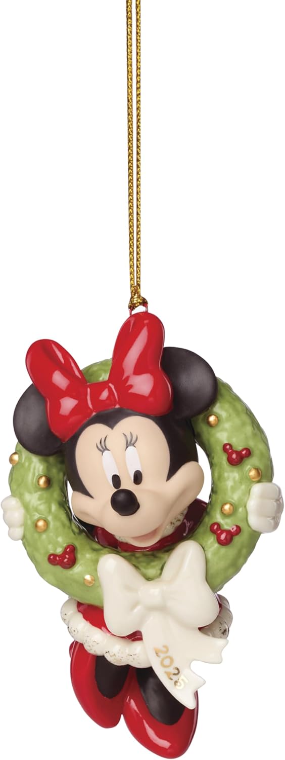 Lenox 2025 Minnie Mouse Christmas Wreath Ornament Review
