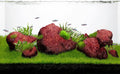 LANDEN Red Lava Stones Aquarium Rock Set (16lbs, 11pcs) - Natural