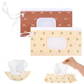 2 Pcs Extra Large Wet Wipe Bag 10in x 6in - Refillable Portable Wipe