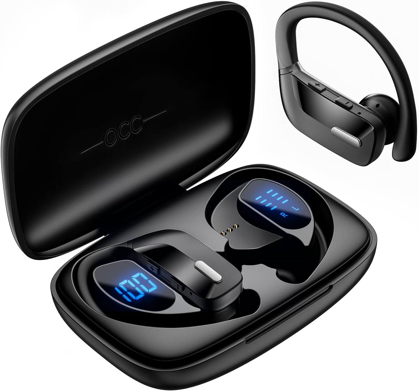 Wireless Sport Earbuds with Mic for Deep Bass and 80H Playtime