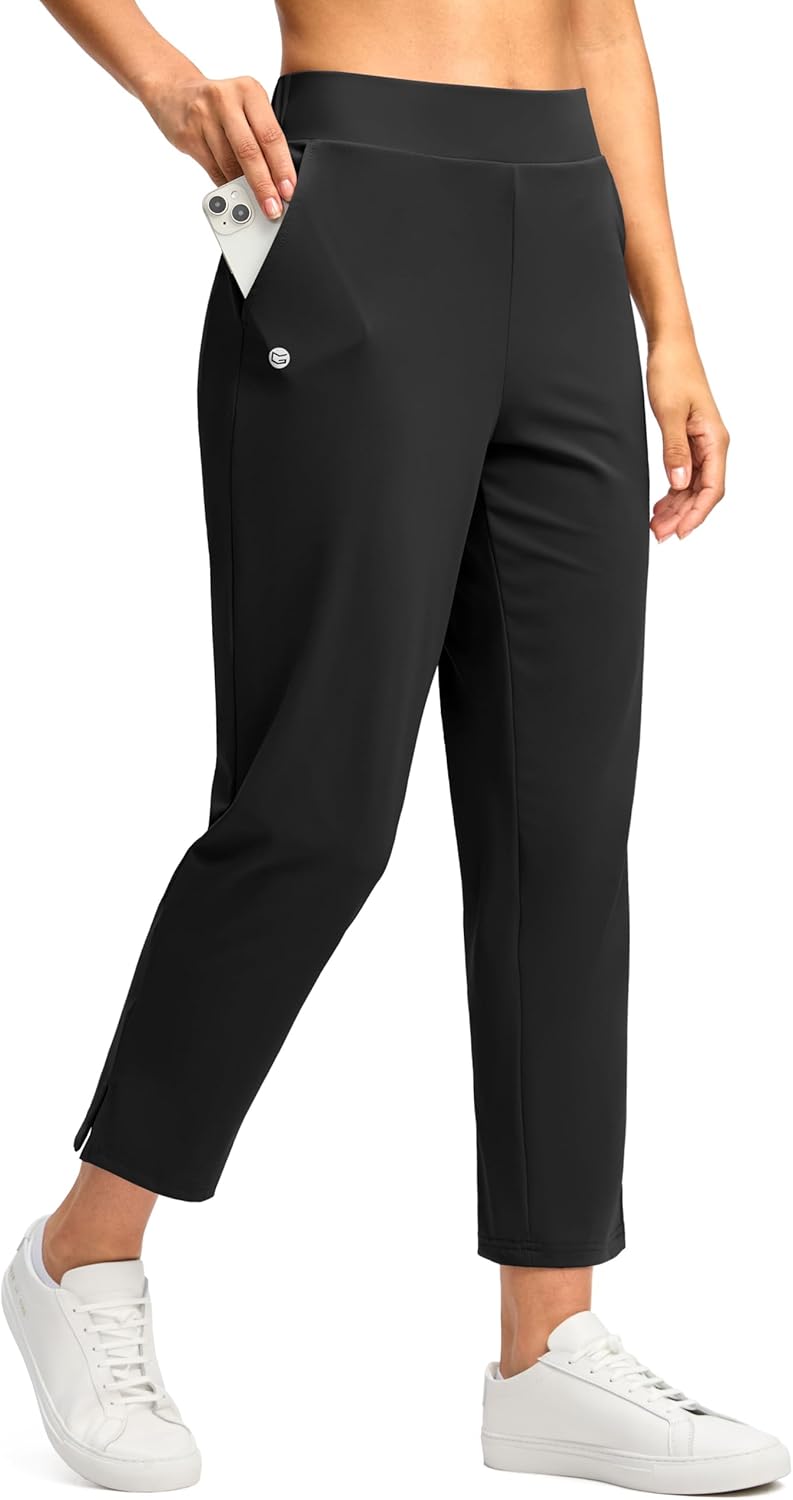 G Gradual Women's 7/8 Golf Pants with Stretchy Comfort Fit