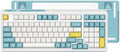 CMK98 Wireless Mechanical Gaming Keyboard with Number Pad - Creamy