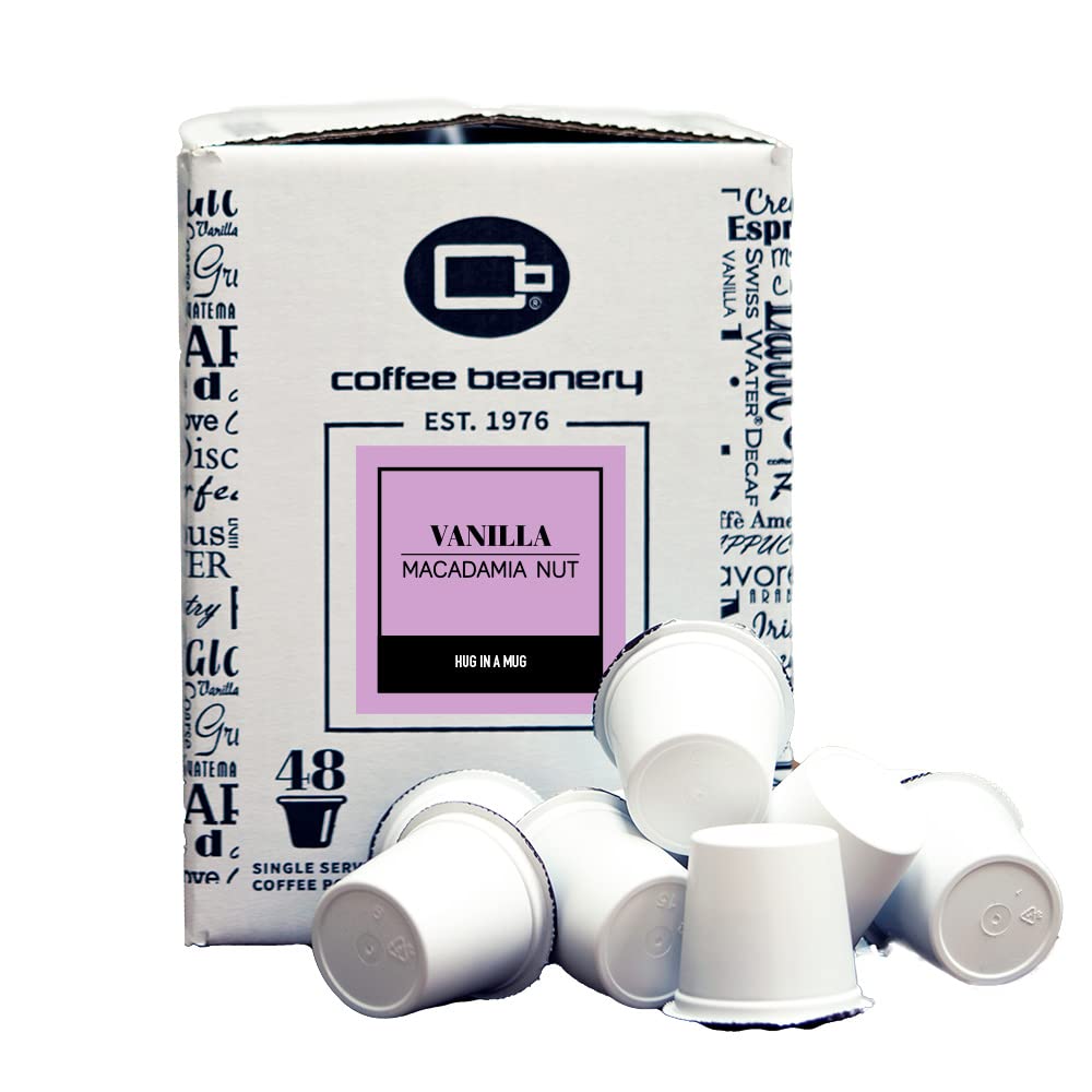 Vanilla Macadamia Nut Coffee Pods - Delicious Medium Roast 48ct