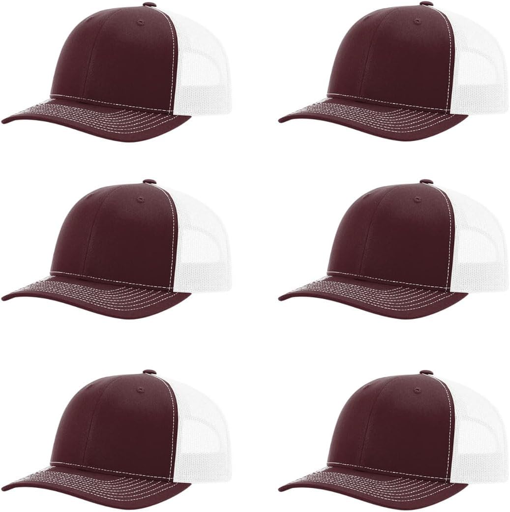 Richardson 112 Classic Six-Panel Adjustable Snapback Trucker Cap