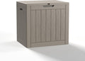 30 Gallon Resin Deck Box - Lockable Outdoor Storage for Patio Cushions