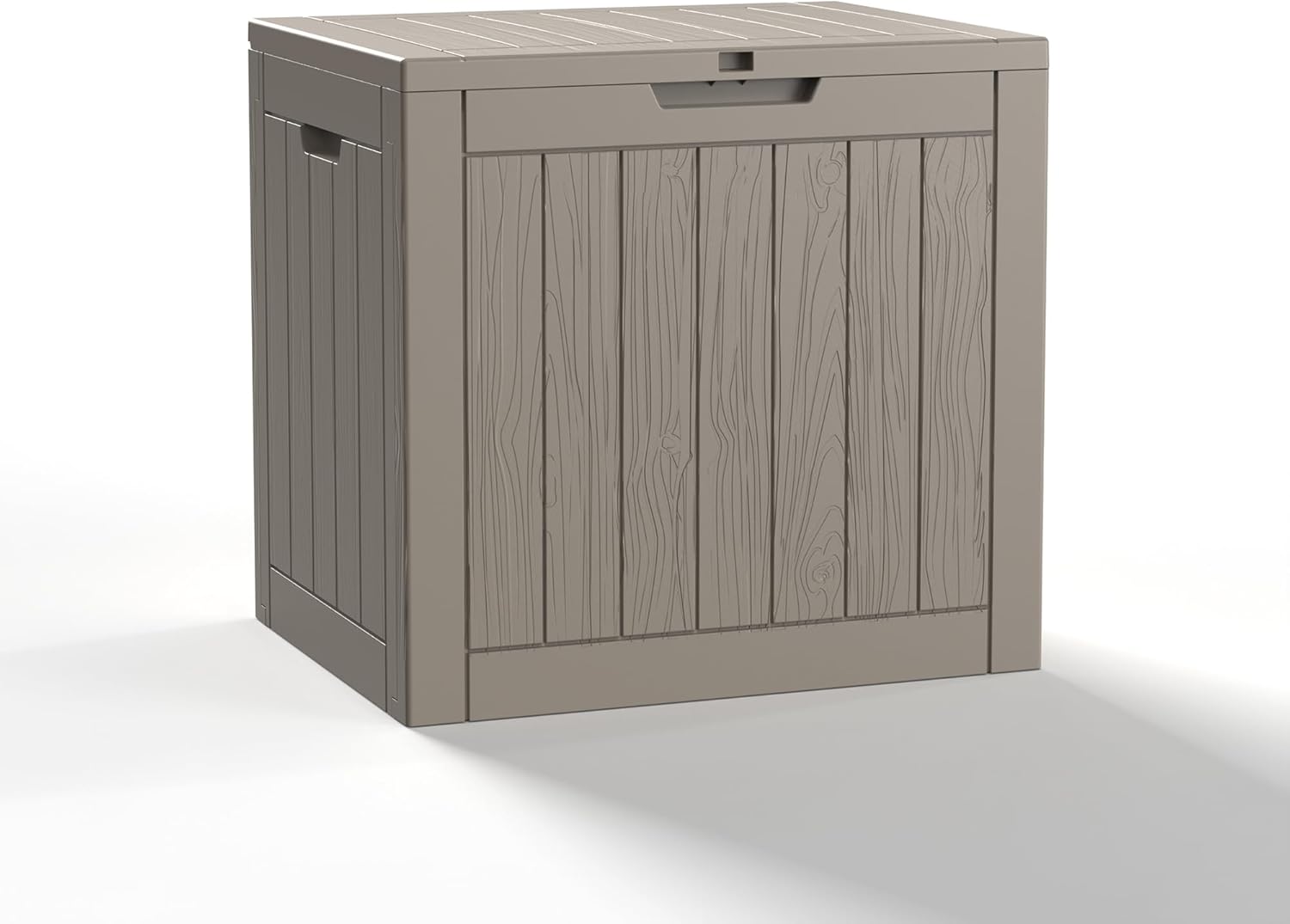 30 Gallon Resin Deck Box for Outdoor Storage and Patio Use