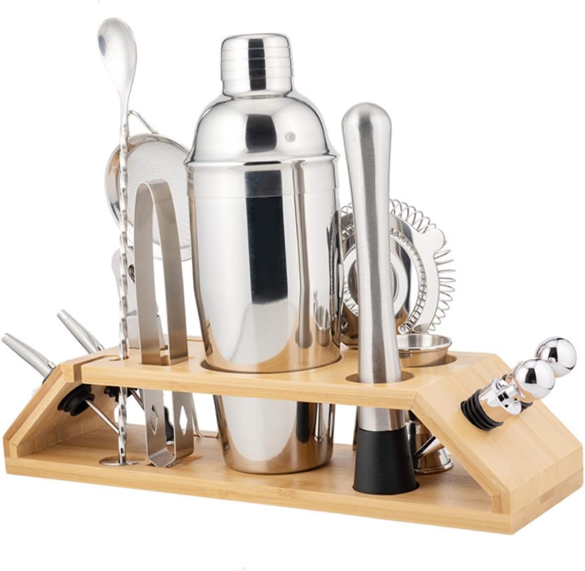 13pcs Stainless Steel Cocktail Shaker Set - Mixology Perfection