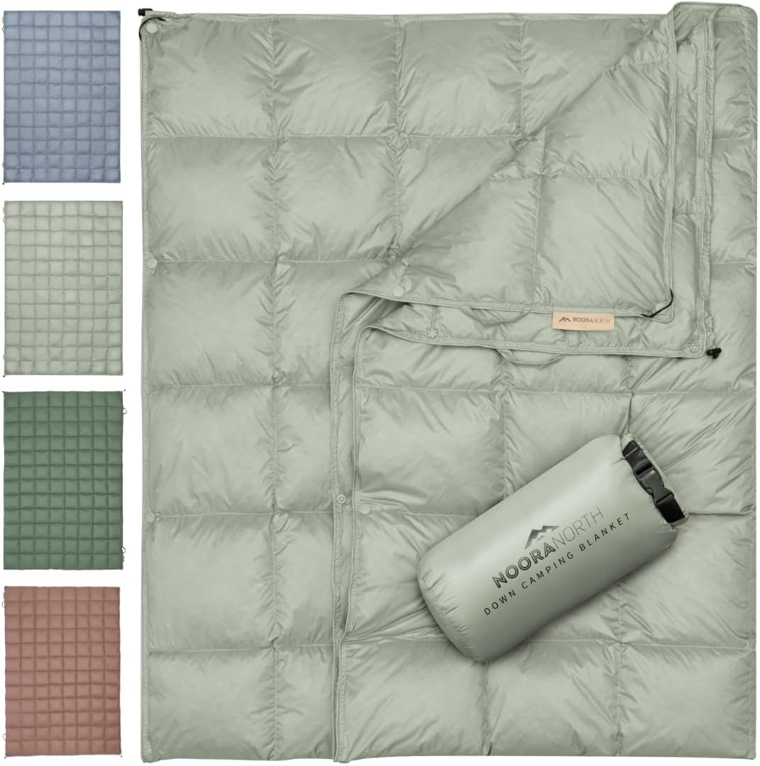 Down Camping Blanket with Footbox for Ultimate Outdoor Comfort