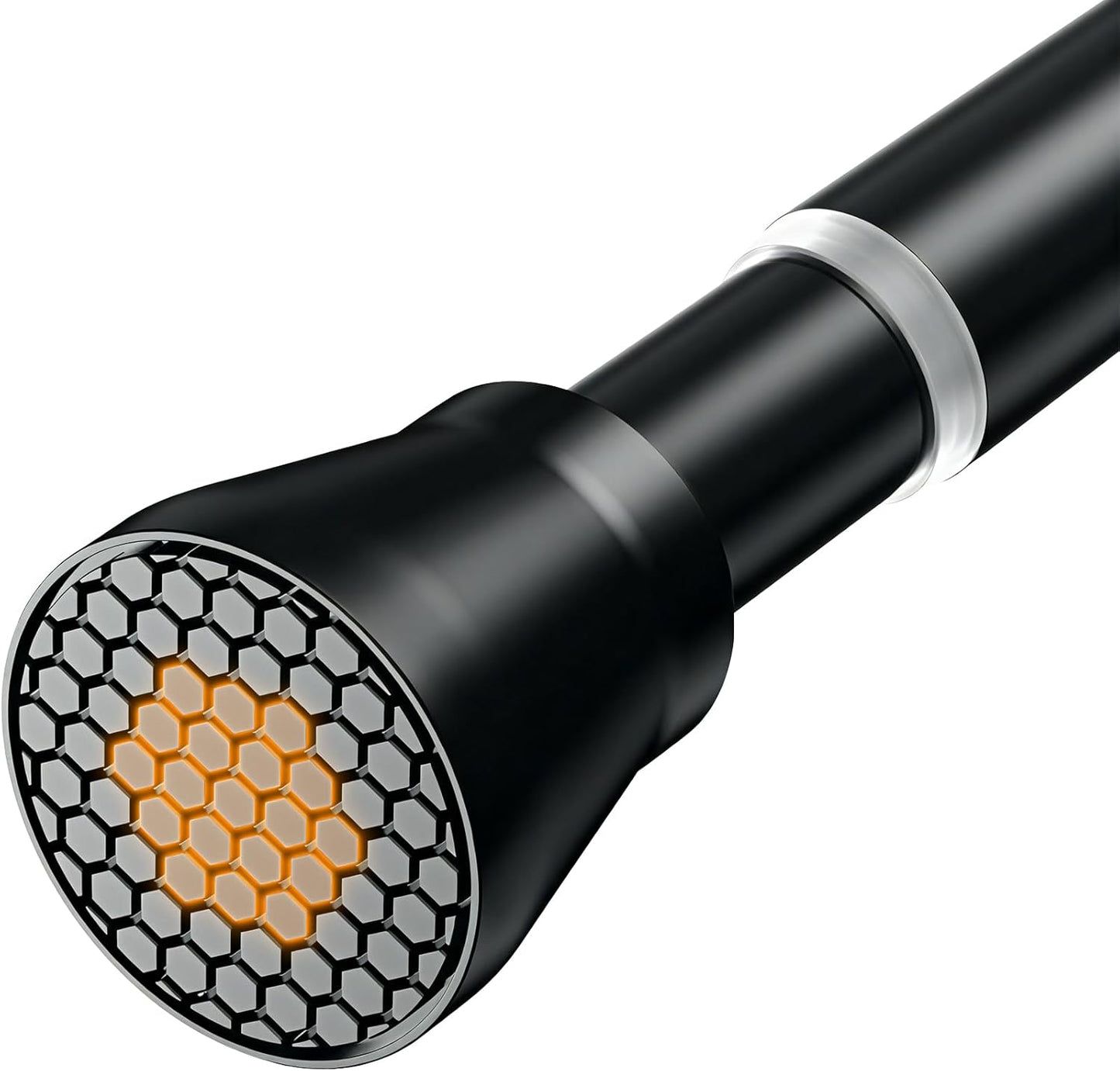 Adjustable Black Tension Rod - No Drill, Non Slip!