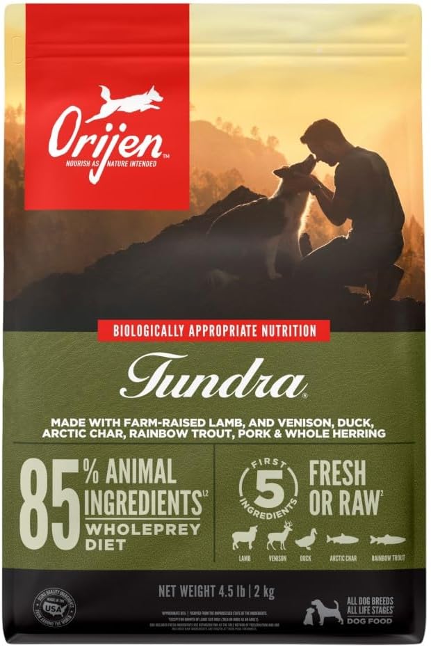 ORIJEN Tundra Recipe High Protein Grain Free Dog Food 4.5lb