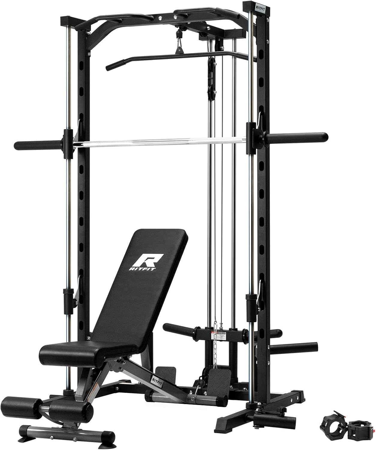 RitFit Smith Machine Power Rack with LAT-Pull Down System Review