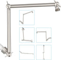 PDPBath Shower Extension Arm 16 in Adjustable Shower Head Extender