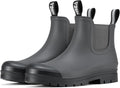 HISEA Women's Short Rain Boots - Stylish Waterproof Chelsea Boots feet
