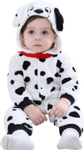 Halloween Baby Green Dinosaur Costume Romper - Soft & Warm for Infants