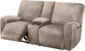 ULTICOR Velvet Reclining Love Seat Slipcover - Soft, Non Slip Fit
