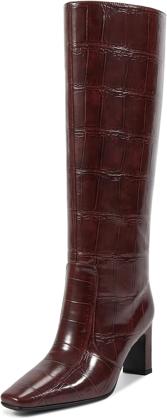 Stylish Straight Leg Knee High Boots for Women with Comfort