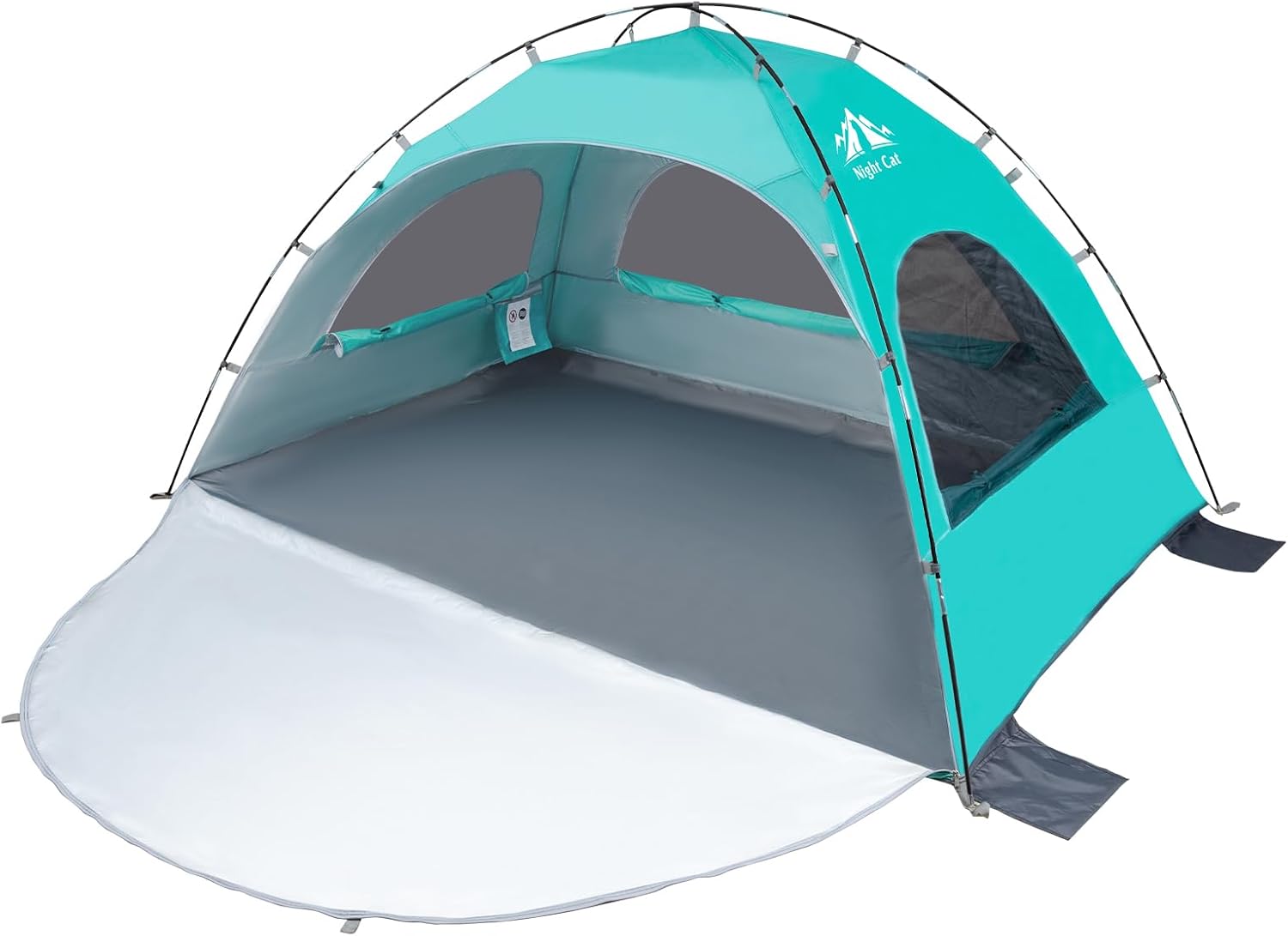 Night Cat Beach Tent Portable Camping Sun Shade Shelter for 2-4