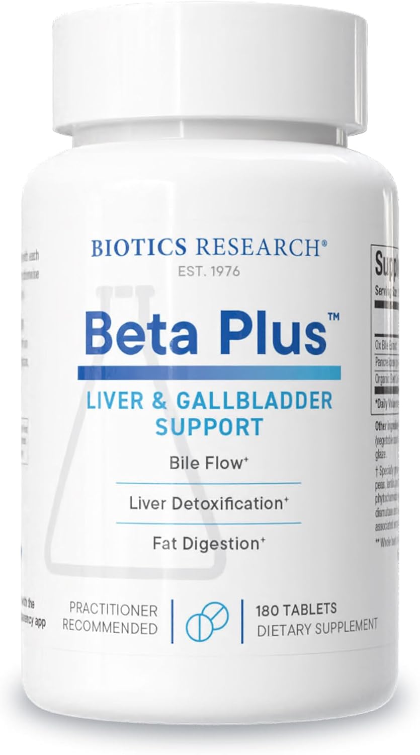 Biotics Research Beta-Plus Nutritional Ox Bile Salts for Digestion
