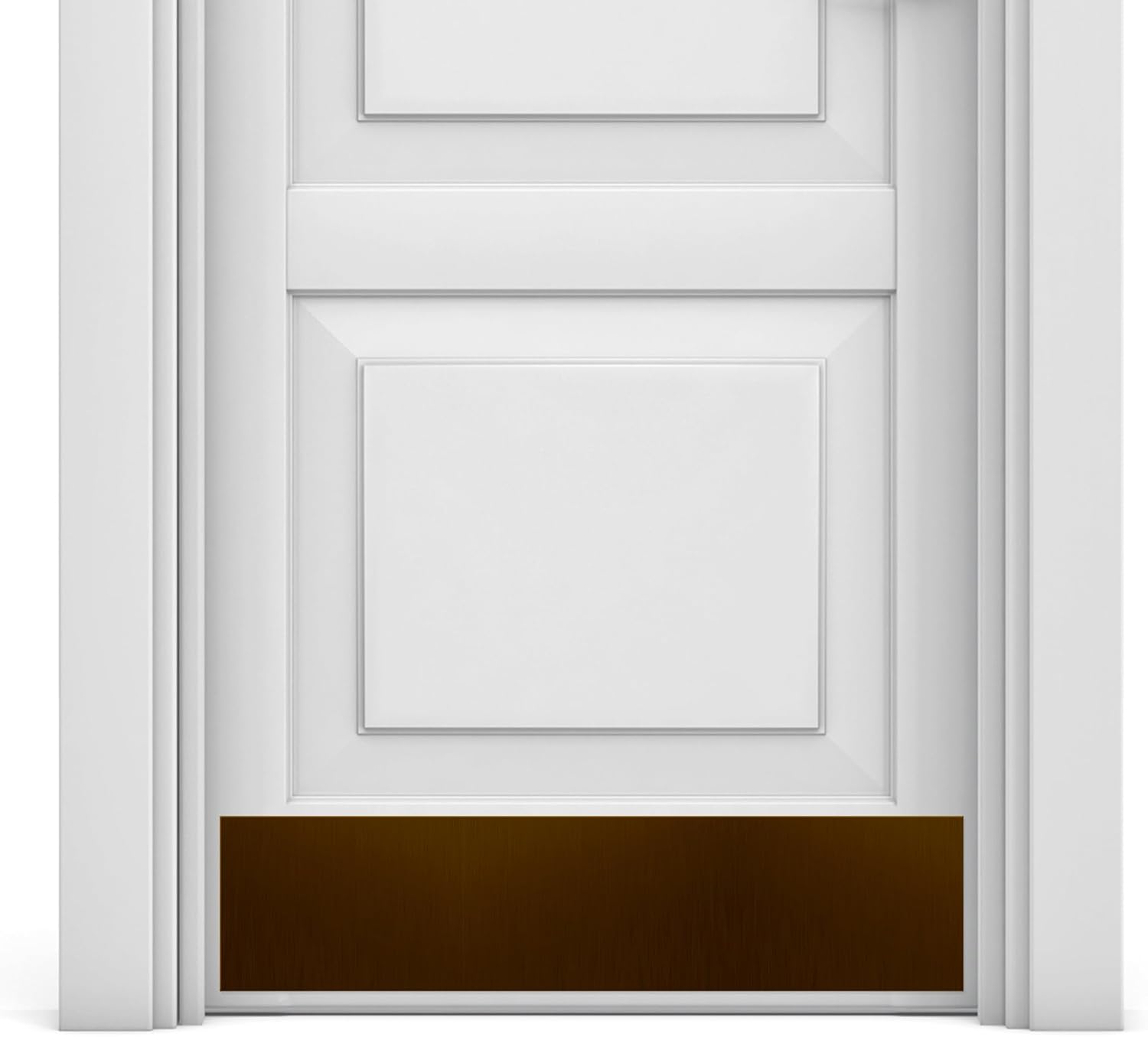 Stylish Door Kick Plate for Durable Protection - 34 in Bronze