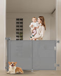50 inch Retractable Baby Gate 34 in Tall - Smooth Retracting Safety