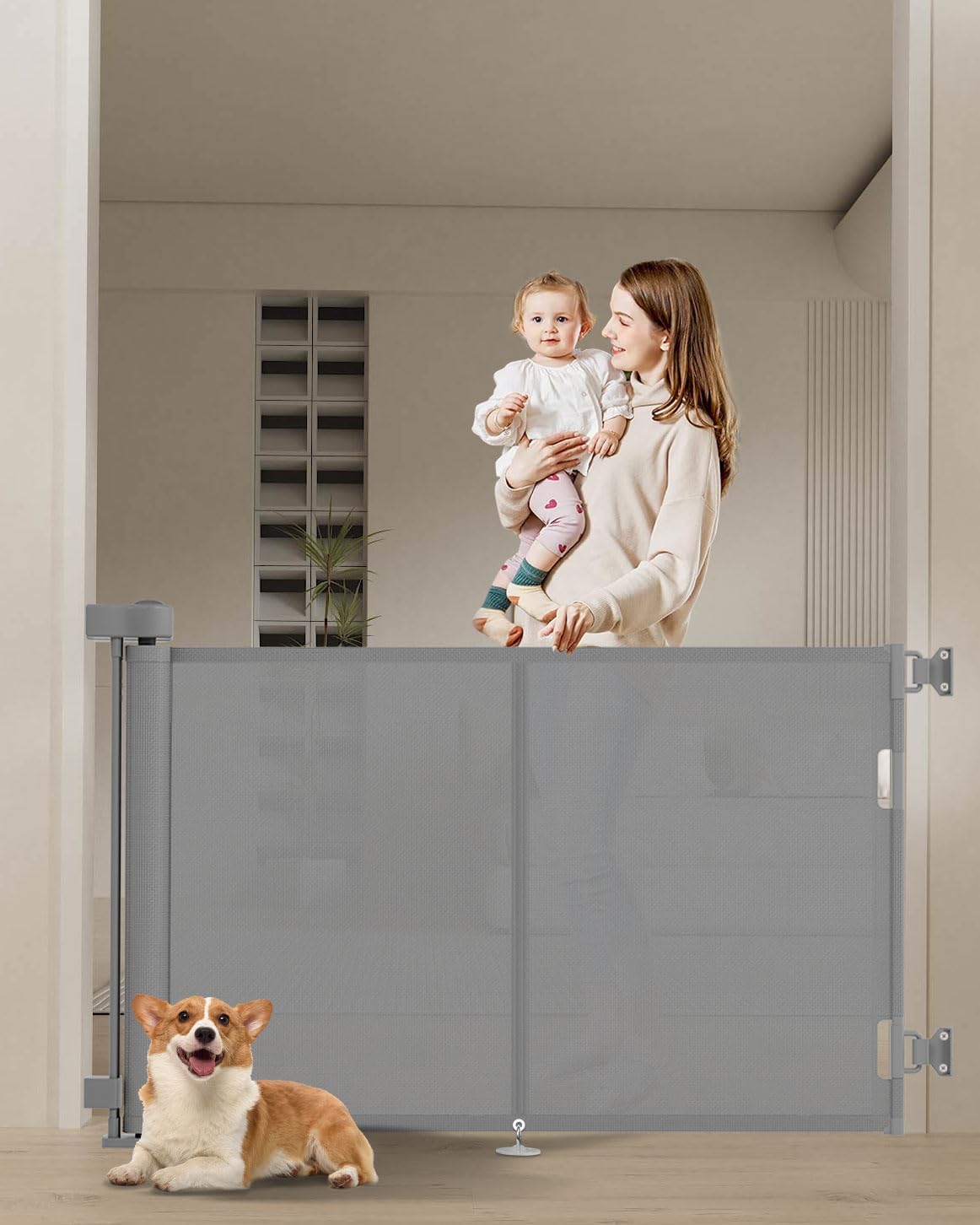 59 inch Retractable Baby Gates for Safety and Convenience