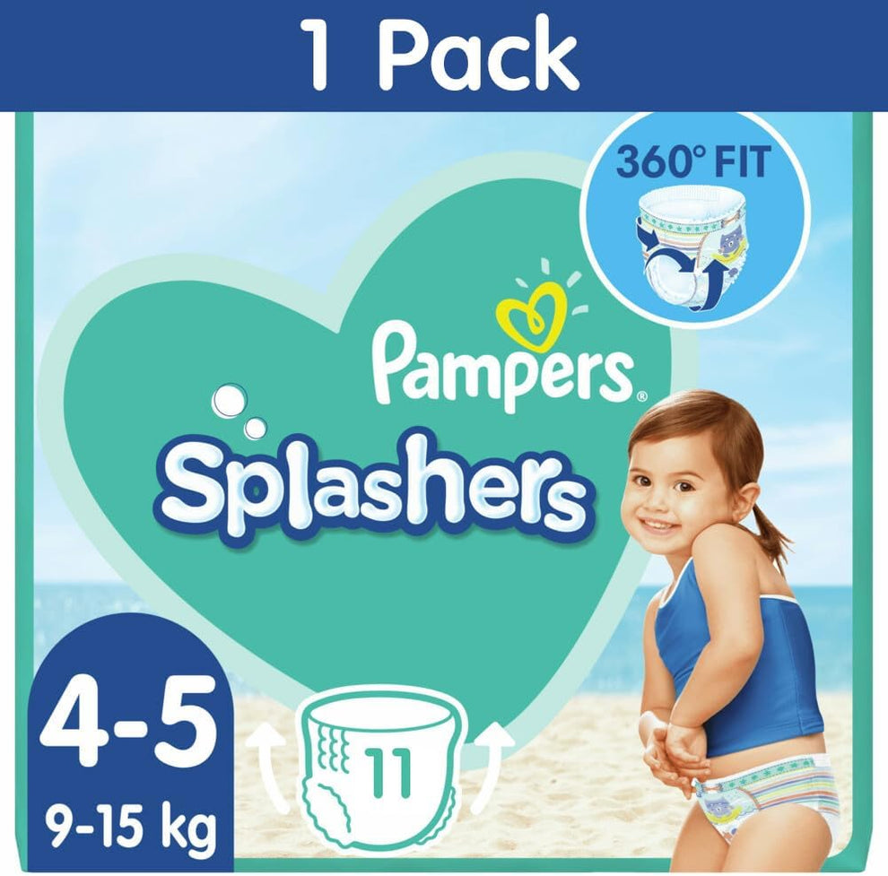 Pampers Splashers Size 45 Carry Pack Swim with Confidence GearMustHave
