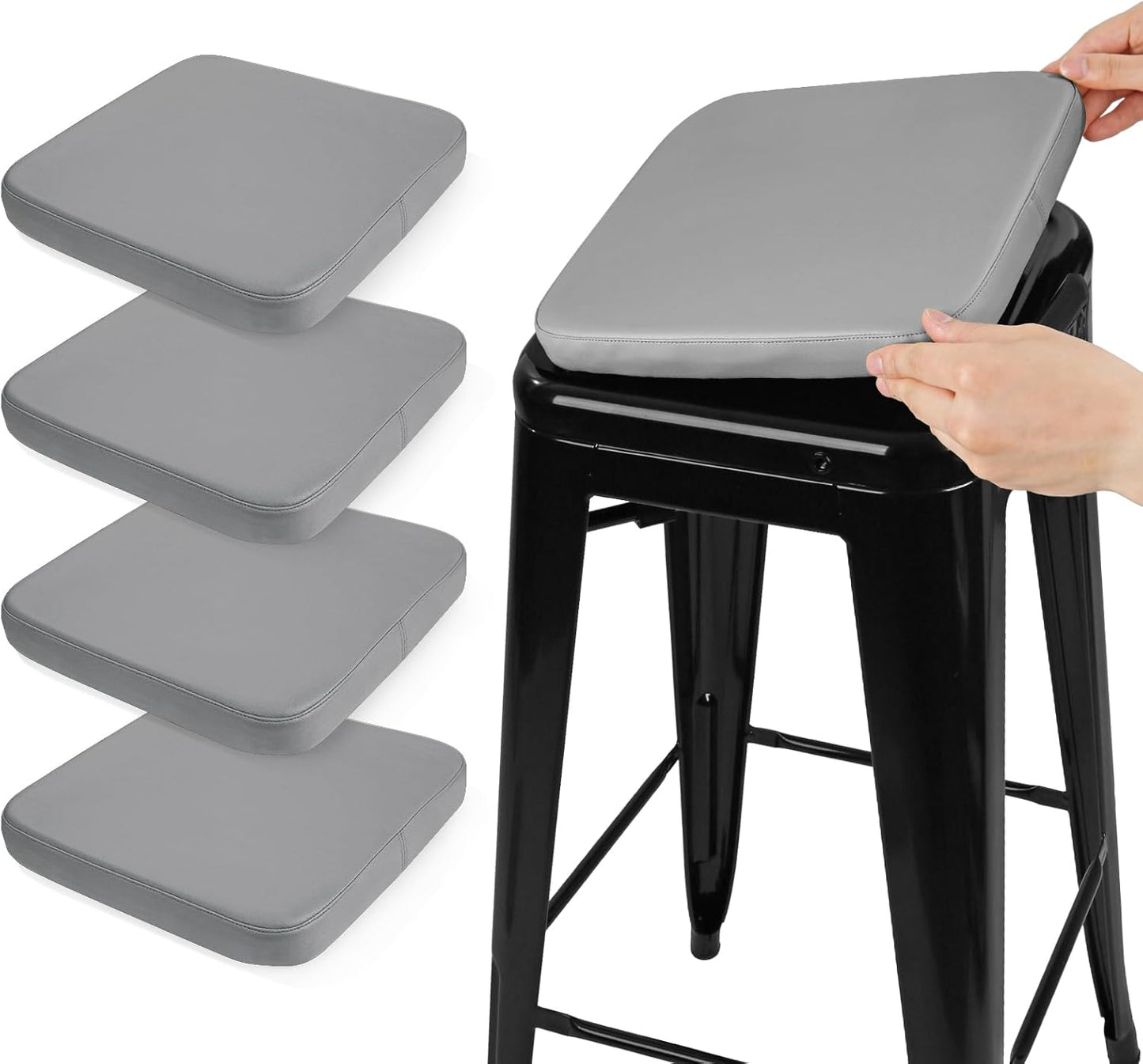 Modern Faux Leather Bar Stool Cushions for Comfort and Style