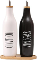 Olive Oil and Vinegar Dispenser Set - Modern Farmhouse 16.9oz