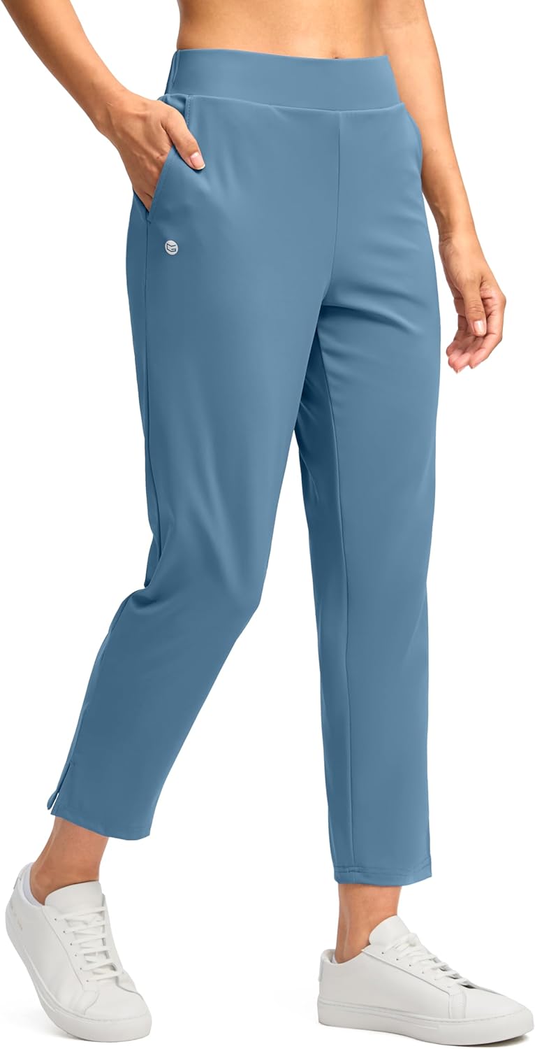 G Gradual Women's 7/8 Golf Pants with Pockets for Travel