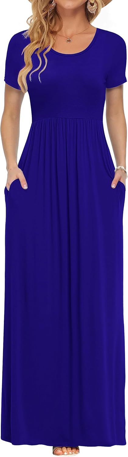 AUSELILY Women's Casual Maxi Dresses for Summer Comfort