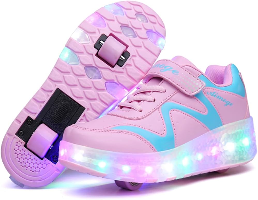 Nsasy Kids Roller Shoes with Wheels for Fun and Style