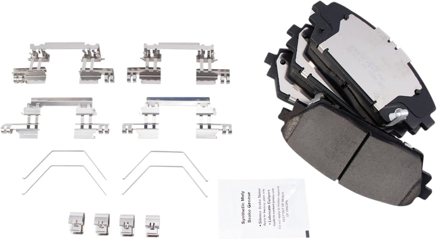 TRQ Front Brake Pads Ceramic for 2019-2021 Mazda 3 Vehicles
