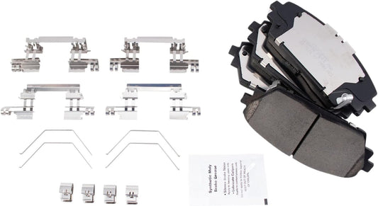 TRQ Front Brake Pads Ceramic for 2019-2021 Mazda 3 Vehicles