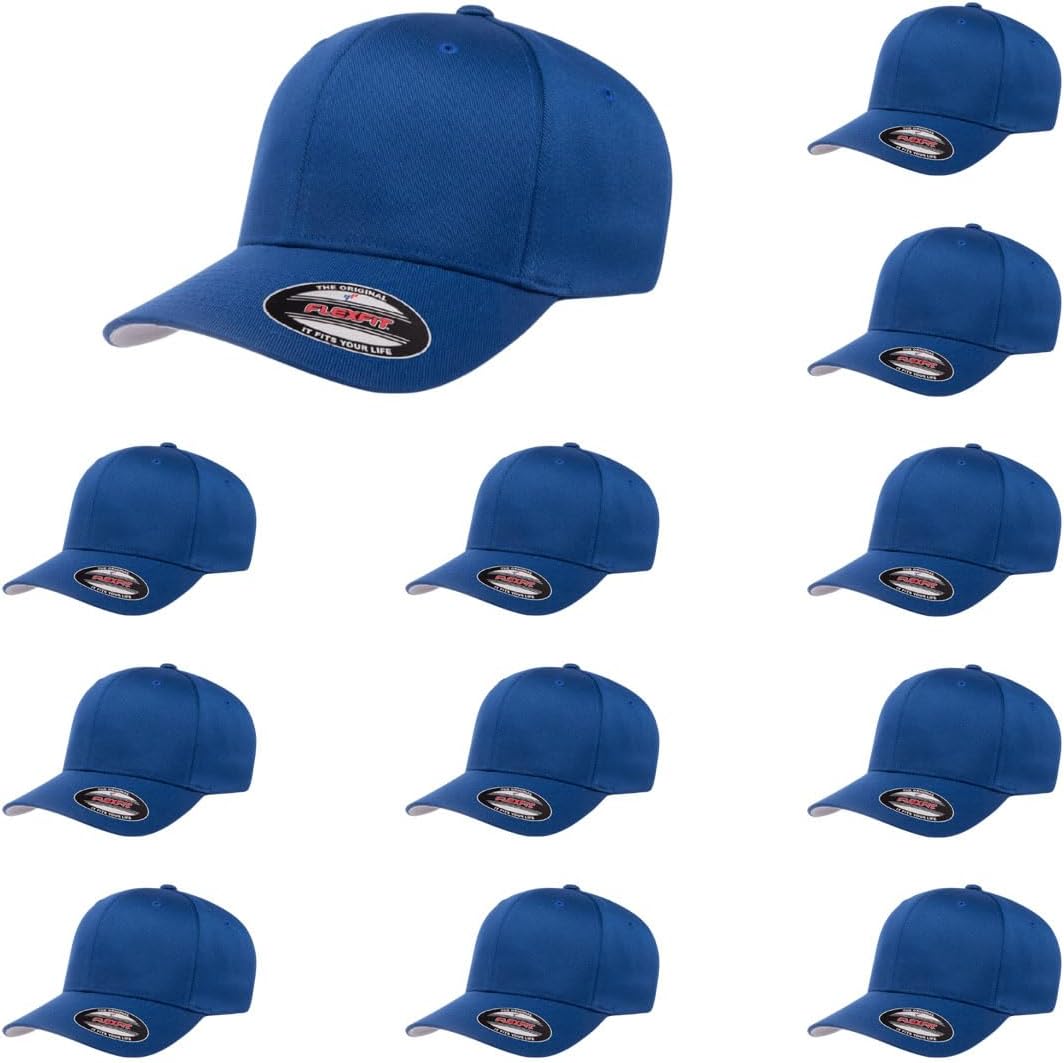 Flexfit Wooly Combed Premium 6-Panel Baseball Cap for Comfort