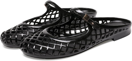Clear Jelly Slide Sandals for Women - Comfortable Beach Footwear