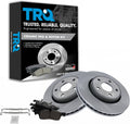 TRQ Front Brake Pad & Rotor Kit Compatible with 2012-2020 Dodge