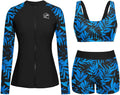 Long Sleeve Swimsuits for Women - 3 Piece Rash Guard Set