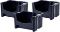 Mighty Tuff Jumbo Stackable Storage Bins Pack of 3 - Heavy Duty