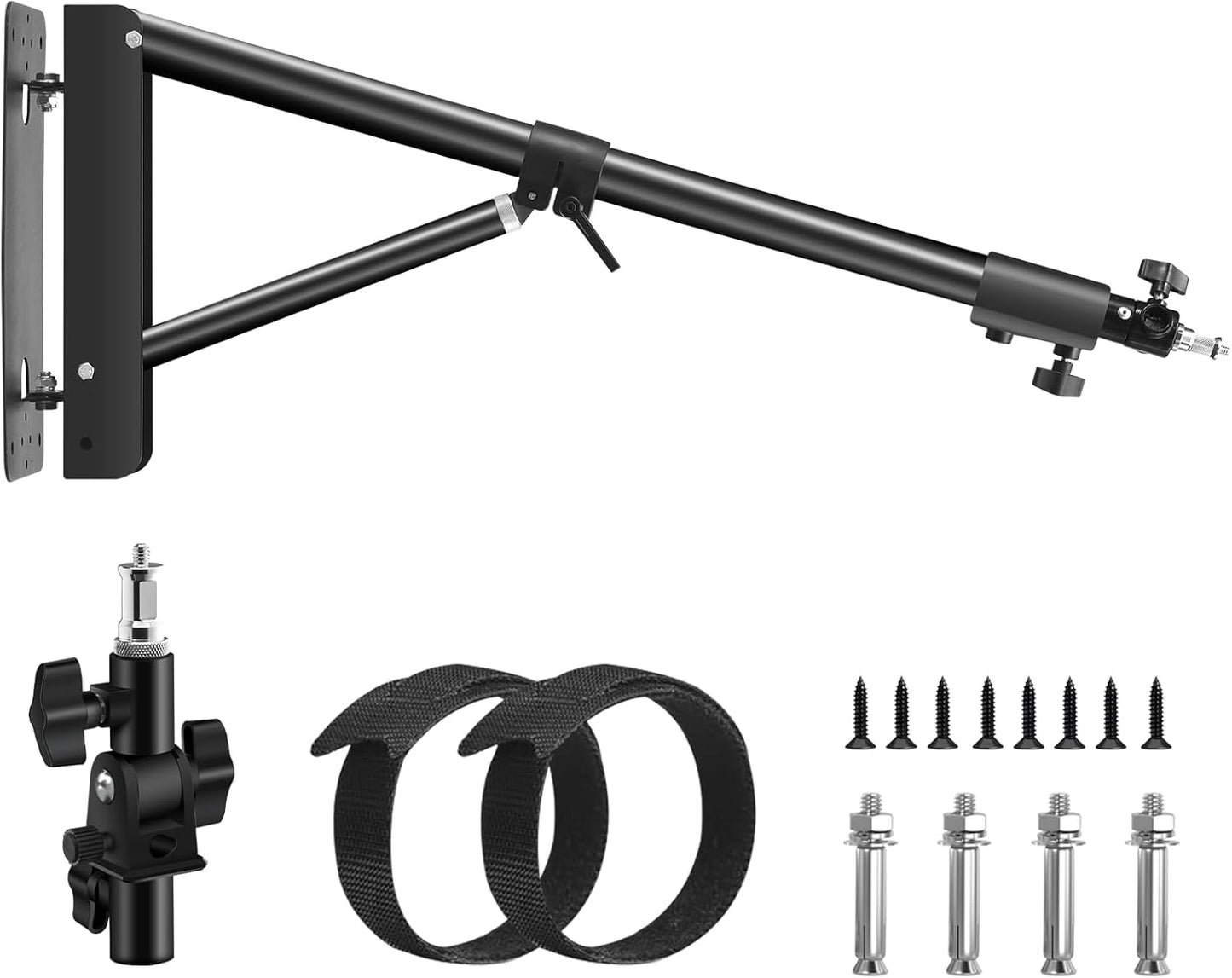 Wellmaking Wall Mount Triangle Boom Arm for Photography Needs