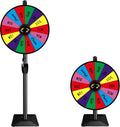 Dual-Use Game Prize Wheel 24 in Tabletop and Floor Stand - Adjustable