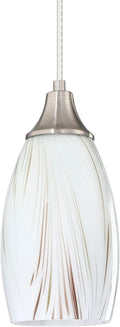 Mini Milk Glass Pendant Lights - Handblown Art Glass Mini Pendant
