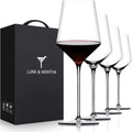 Premium Hand Blown Red Wine Glasses Set of 4 for Any Occasion