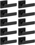 Kwikset Breton Interior Privacy Door Handle 10 Pack - Matte Black