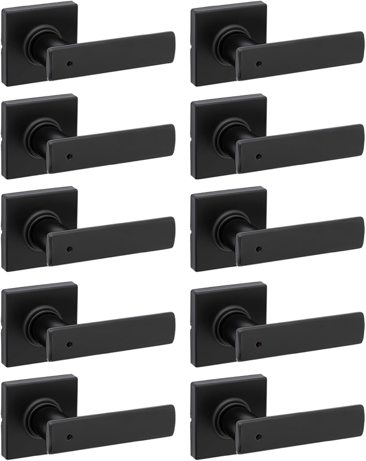 Kwikset Breton Interior Privacy Door Handle 10 Pack for Home