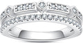 Moissanite Eternity Ring D Color VVS1 - Sparkling Sterling Band