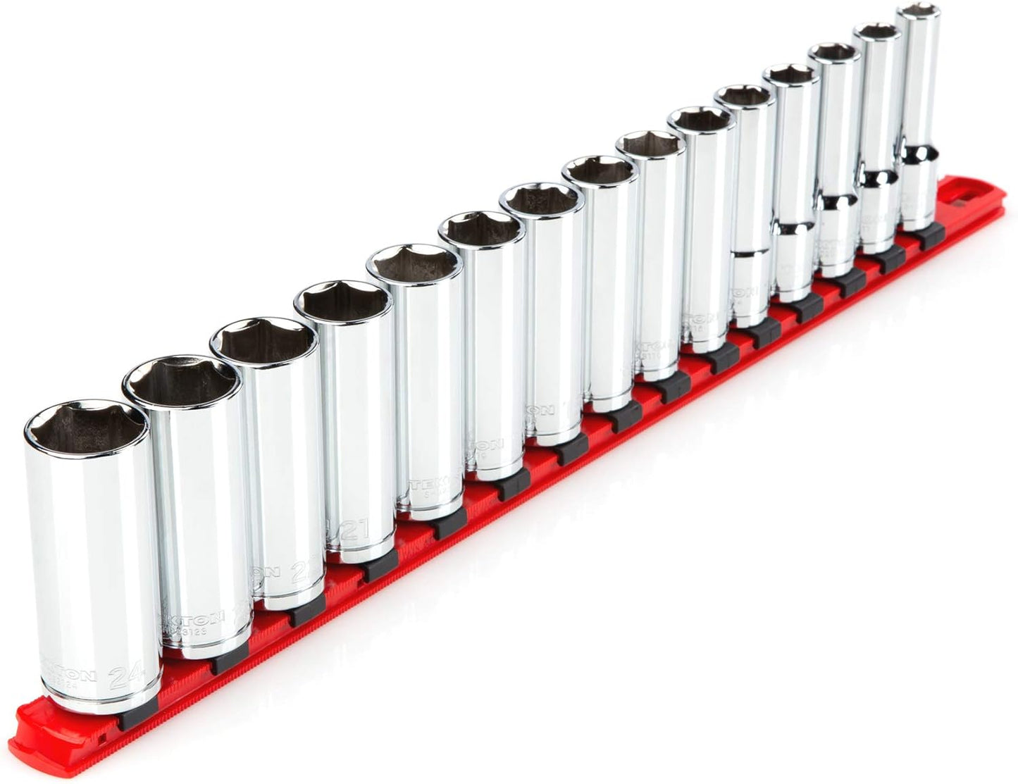 TEKTON 1/2 Inch Drive Deep 6-Point Socket Set for Precision