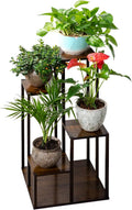 COPREE Bamboo 4-Tier Plant Stand - Compact Display Shelf for Indoor