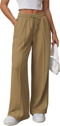 Womens Wide Leg Sweatpants High Waisted Baggy Pants - Comfortable Fit