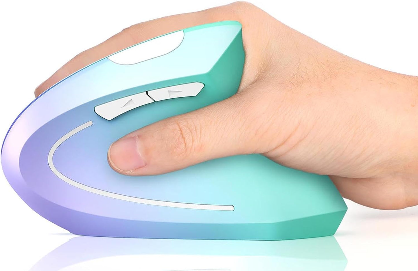 Wireless Ergonomic Mouse: Rechargeable, Carpal Tunnel Relief, 1600 DPI